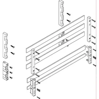 ABN Sammelschienenmodul tief 60mm mit CU 30x5mm 5polig 70mm MTSC23745