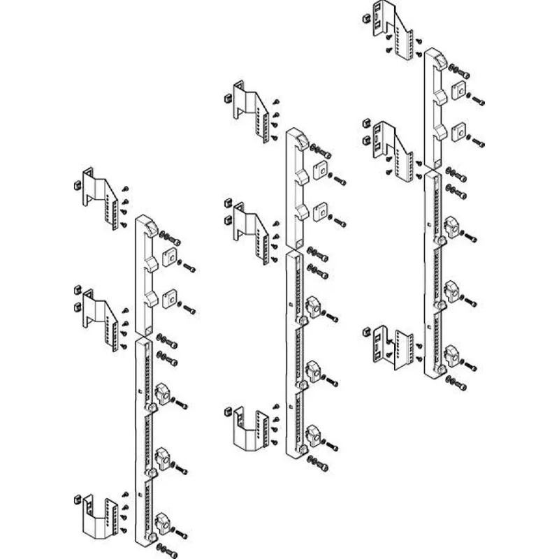 ABN Sammelschienenmodul tief 185mm für CU 40x10mm 5polig 150mm MTS48905