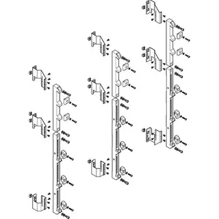 ABN Sammelschienenmodul tief 185mm für CU 40x10mm 5polig 150mm MTS48905