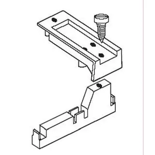 ABN Gerätetragschiene PC80 80mm mit Befestigungsschrauben PC80