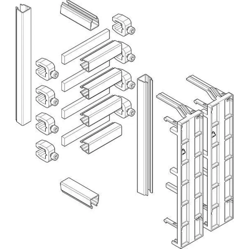 ABN Sammelschienenverbindungssatz GSV401N Schr/Schr 250A 4polig GSV401N