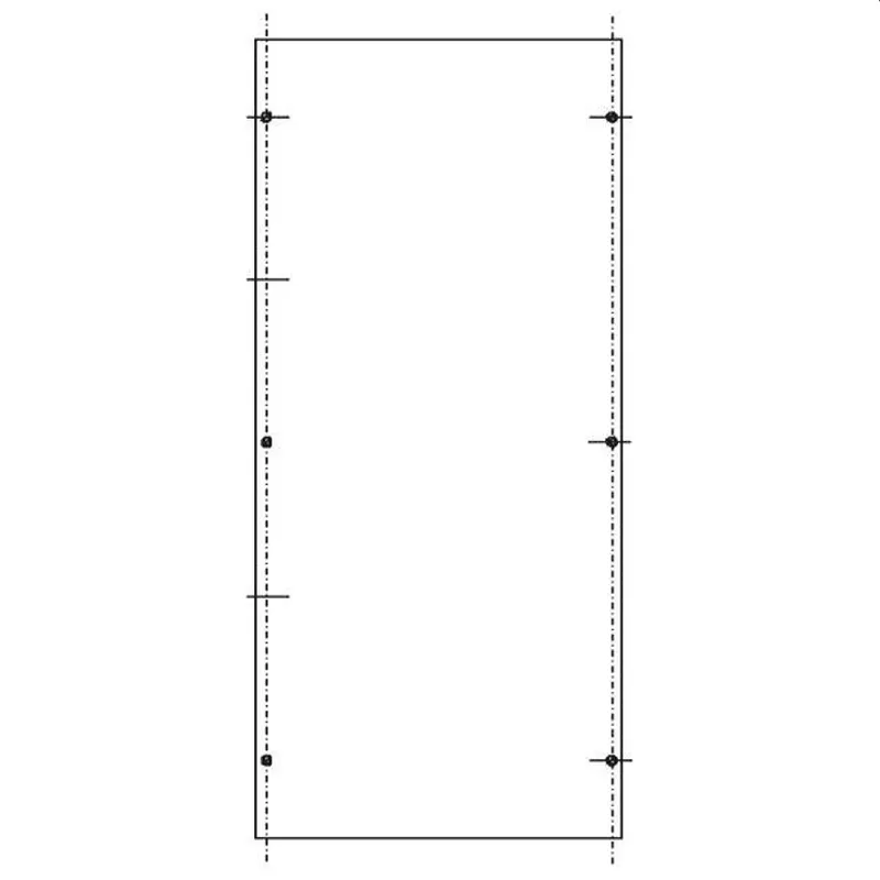 ABN PVC-Montageplatte SY47433M für SL142 600x276mm SY47433M