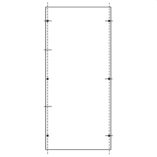 ABN PVC-Montageplatte SY47433M für SL142 600x276mm SY47433M