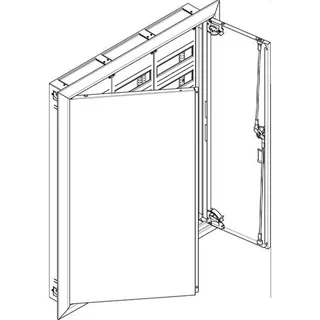 ABN ESPRO Flachverteiler UP/HW T: 110mm UK37 252TE 3x7reihig f. REG UK37