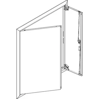 ABN ESPRO Blendrahmen mit Volltüre f. UP-Flachverteiler 3x5reihig GBRU35T