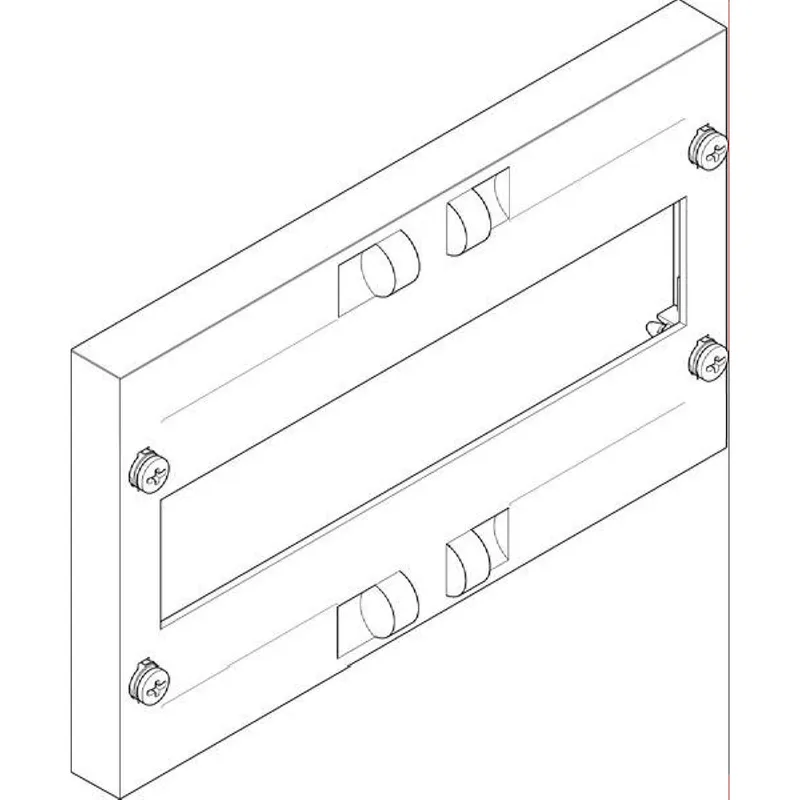 ABN Abdeckplatte 250x150mm 1FB/1RE offen 150/125mm FAO11N