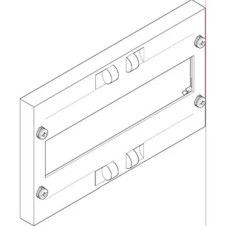 ABN Abdeckplatte FAO11N10 Abstand 150/125mm(PK=10Stk.) FAO11N10