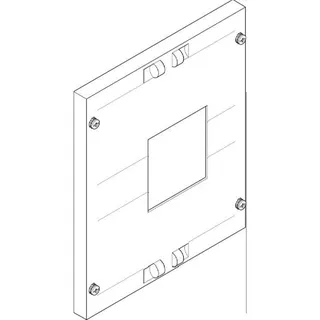 ABN Abdeckplatte 250x300mm 1FB/2RE gefräst 160-250A 3/4p FAT12230N