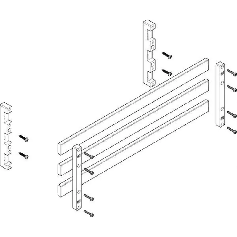 ABN Sammelschienenmodul 60mm mit CU 30x10mm 3polig 70mm MTSC22763