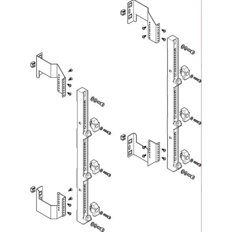 ABN Sammelschienenmodul flach 185mm für CU 30x10mm 3polig 150mm MFS25903