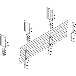 ABN Sammelschienenmodul tief 60mm mit CU 30x5mm 5polig 32mm MTSC43645