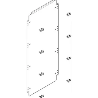 ABN Montageplatte 244x582mm 1FB/4RE FMA14N