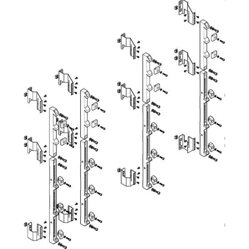ABN Sammelschienenmodul tief 185mm für CU 40x10mm 5polig 150mm MTS58905