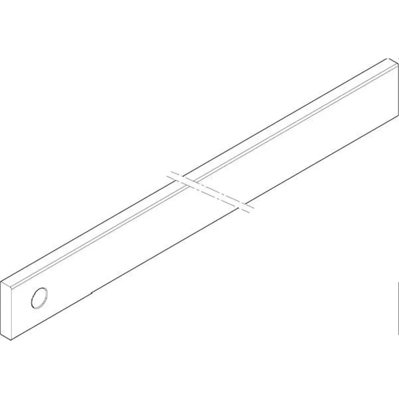 ABN CU-Schiene 1FB 40x10x291mm waagrecht einseitig XCUW141E