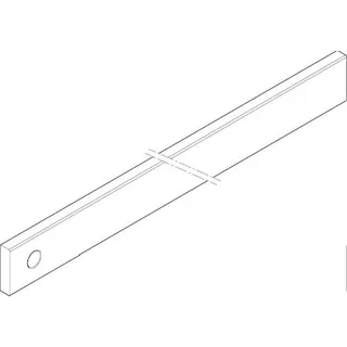 ABN CU-Schiene 3FB 40x10x791mm waagrecht einseitig XCUW143E
