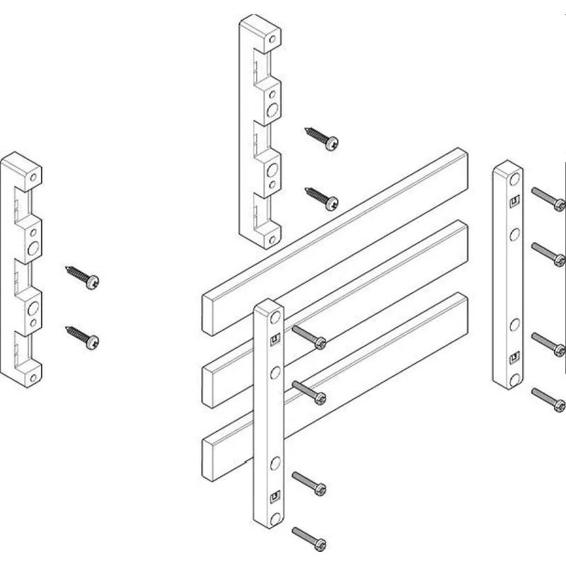 ABN Sammelschienenmodul 60mm mit CU 30x10mm 3polig 70mm MTSC12763