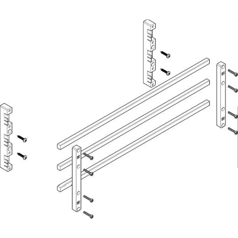 ABN Sammelschienenmodul 60mm mit CU 12x10mm 3polig 70mm MTSC22733