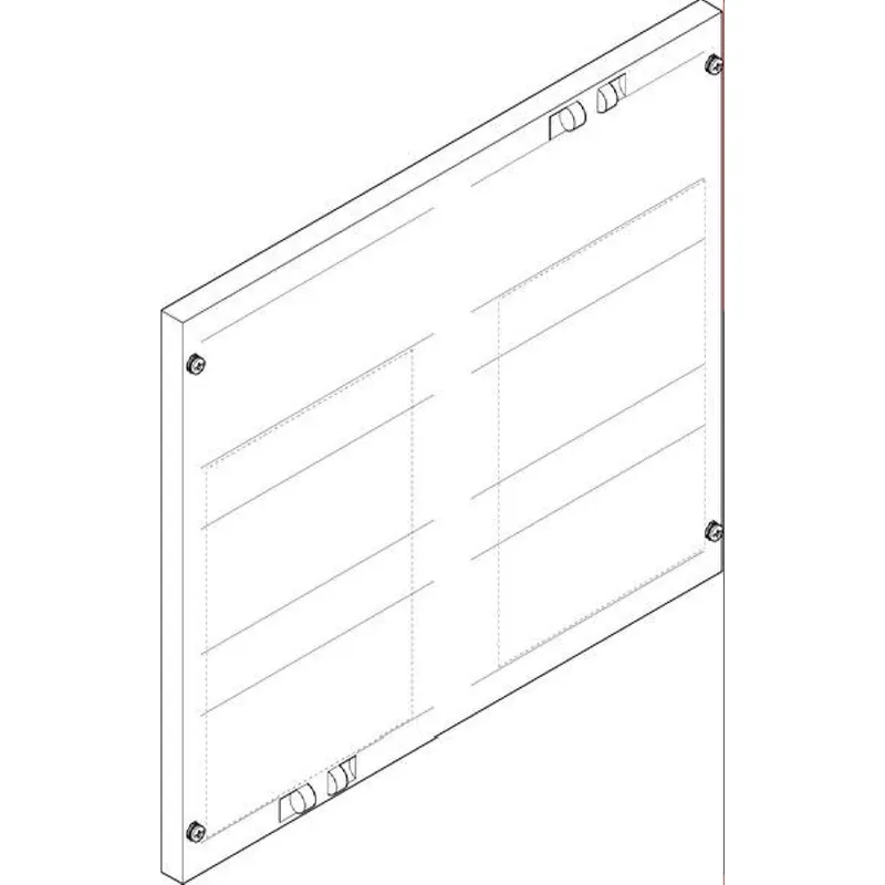 ABN Abdeckplatte 500x450mm 2FB/3RE 40mm 2xNH1-Trenner FAP23512N