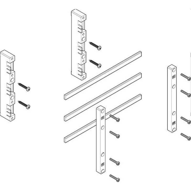 ABN Sammelschienenmodul flach 60mm mit CU 12x5mm 3polig 32mm MFSC12613