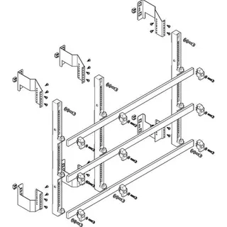 ABN Sammelschienenmodul flach 185mm mit CU 30x10mm 3polig 150mm MFSC35963