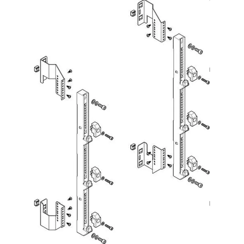 ABN Sammelschienenmodul tief 185mm für CU 30x10mm 3polig 150mm MTS25903
