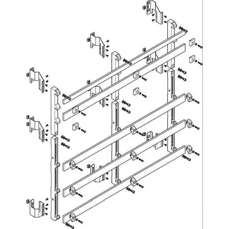 ABN Sammelschienenmodul tief 185mm mit CU 50x10mm 5polig 150mm MTSC48985