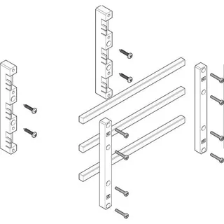 ABN Sammelschienenmodul 60mm mit CU 12x10mm 3polig 70mm MTSC12733