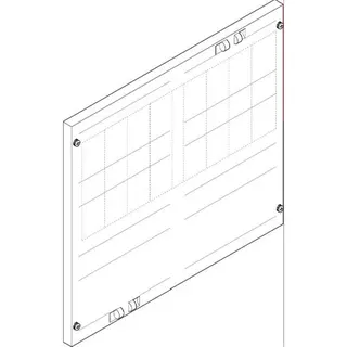 ABN Abdeckplatte 500x450mm 2FB/3RE 60mm NH00/000/D02 FAP23674N