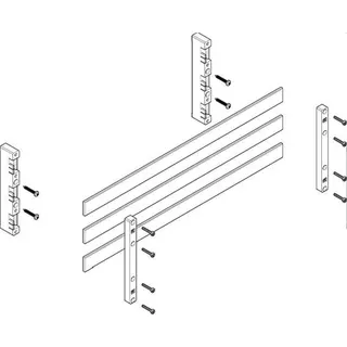 ABN Sammelschienenmodul flach 60mm mit CU 30x5mm 3polig 32mm MFSC22643