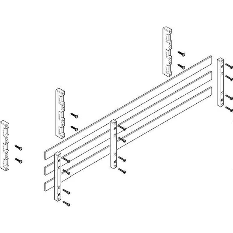 ABN Sammelschienenmodul 60mm mit CU 30x5mm 3polig 70mm MTSC32743