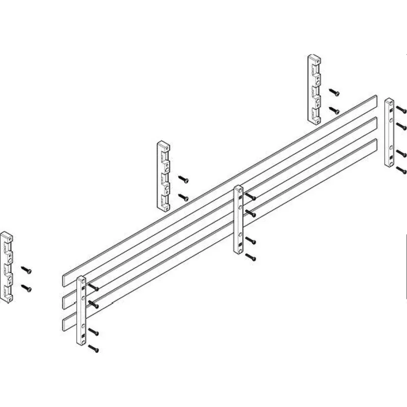 ABN Sammelschienenmodul 60mm mit CU 30x5mm 3polig 70mm MTSC42743