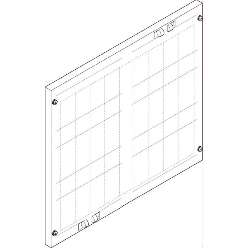 ABN Abdeckplatte 500x450mm 2FB/3RE 60mm NH00-Leisten 70mm FAP23703N