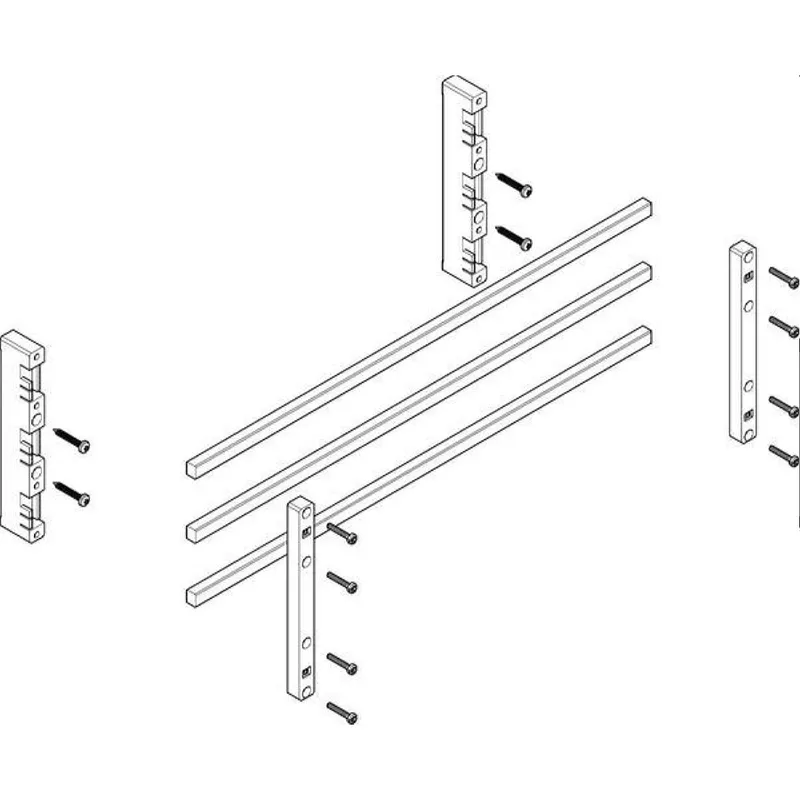 ABN Sammelschienenmodul flach 60mm mit CU 12x10mm 3polig 32mm MFSC22633