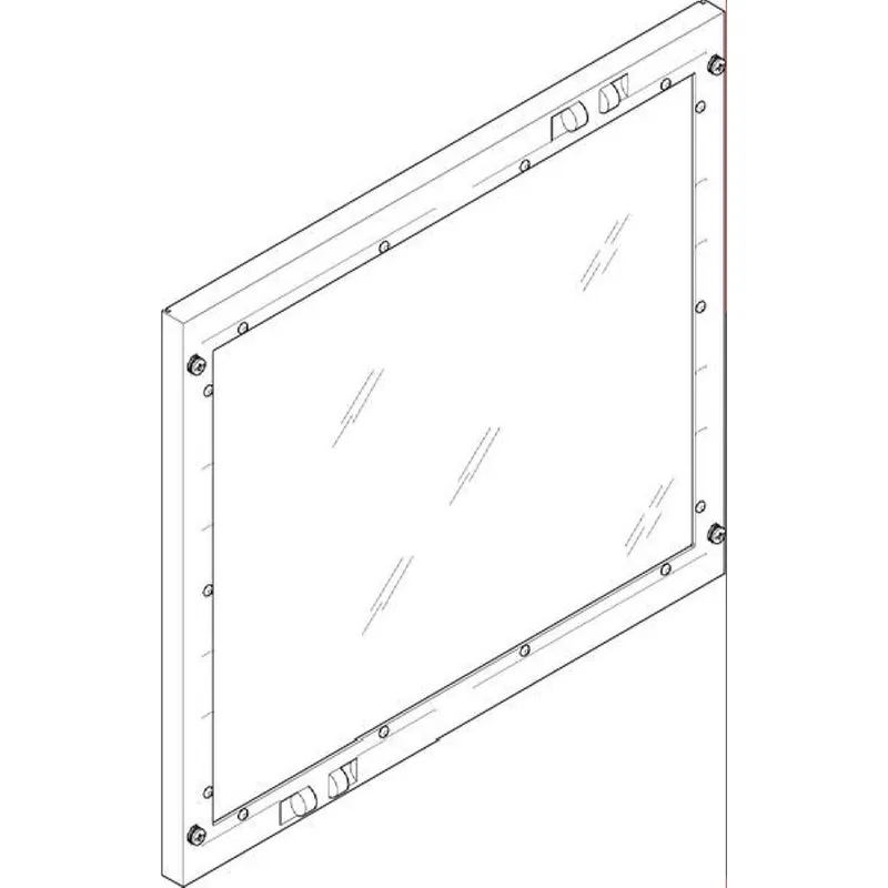 ABN Abdeckplatte 500x450mm 2FB/3RE geschlossen Sichtsch. FAS23N