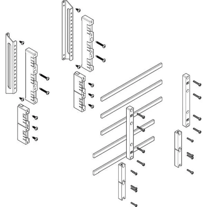 ABN Sammelschienenmodul tief 60mm mit CU 12x5mm 5polig 32mm MTSC13615