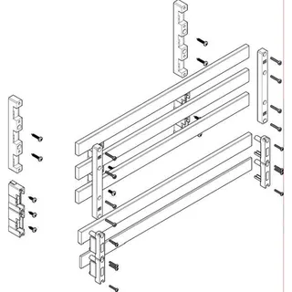 ABN Sammelschienenmodul tief 60mm mit CU 30x10mm 5polig 70mm MTSC23765
