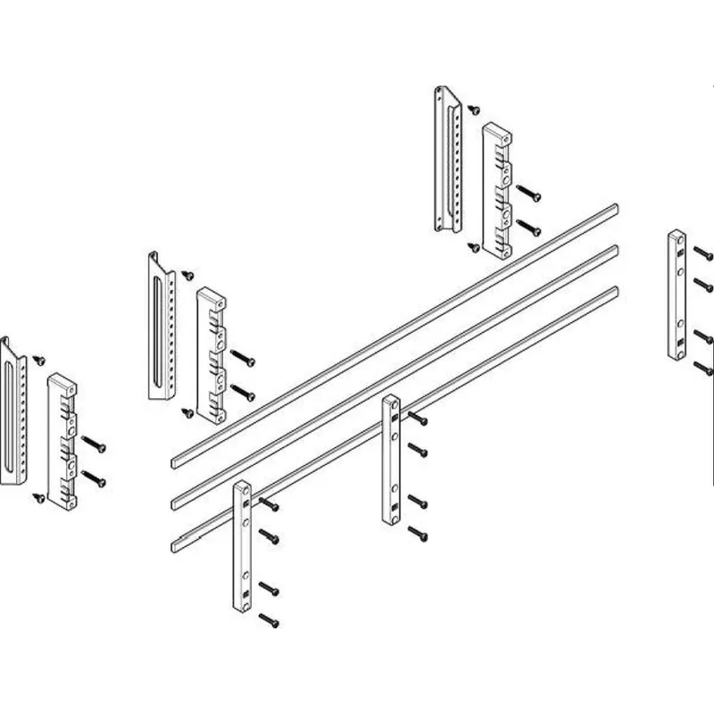 ABN Sammelschienenmodul tief 60mm mit CU 12x5mm 3polig 32mm MTSC32613