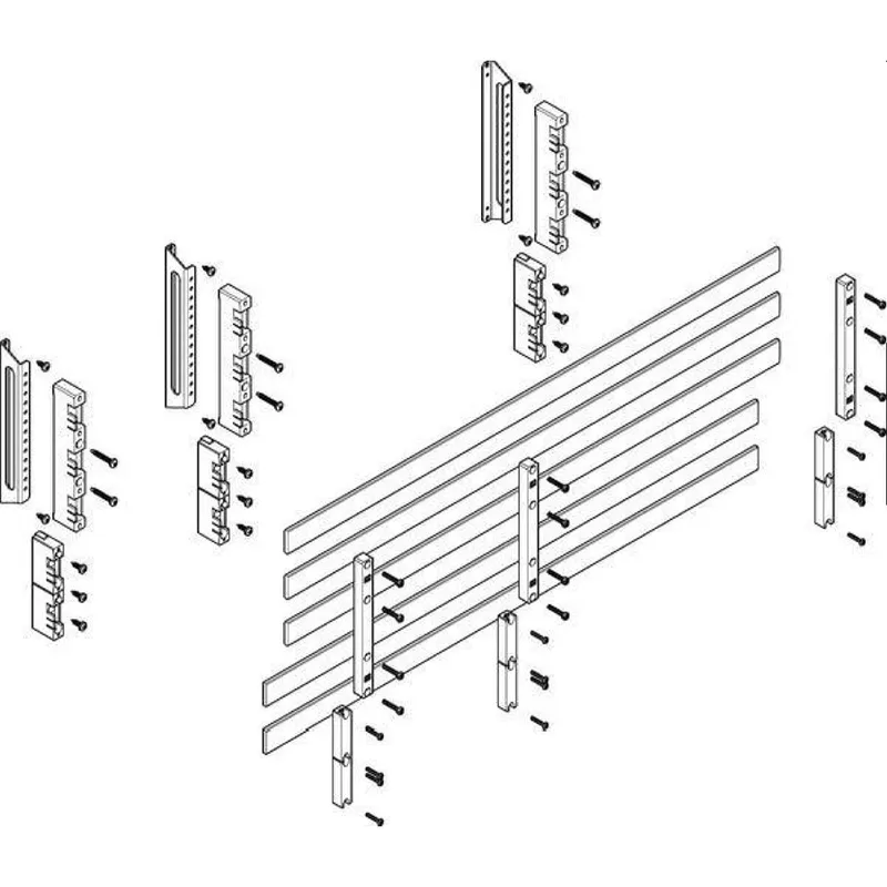 ABN Sammelschienenmodul tief 60mm mit CU 30x5mm 5polig 32mm MTSC33645