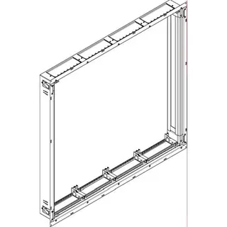 ABN ESPRO Flachverteiler UP/HW T: 110mm UL46X 288PLE 4x6reihig UP Wanne UL46X