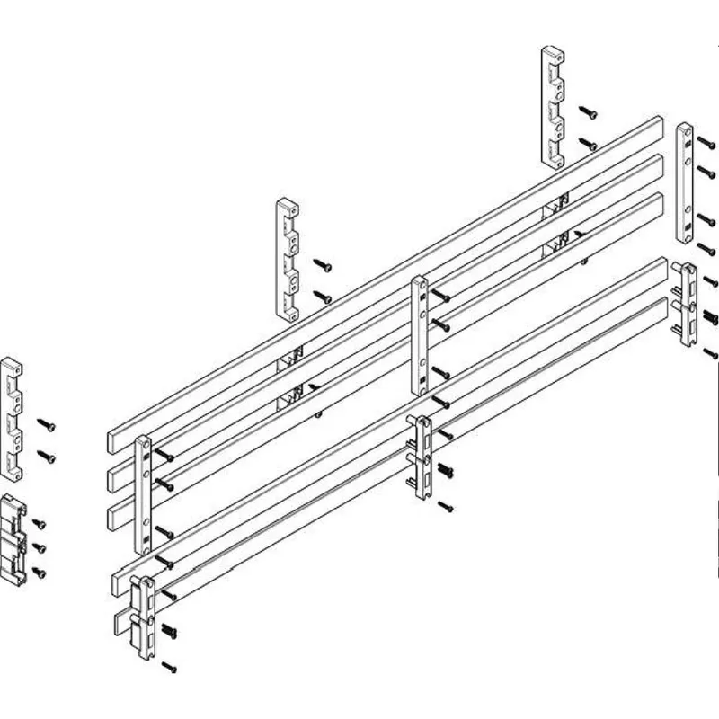 ABN Sammelschienenmodul tief 60mm mit CU 30x10mm 5polig 70mm MTSC43765