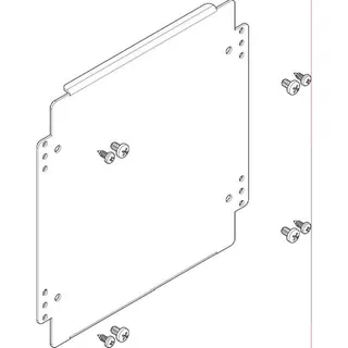 ABN Montageplatte 244x282mm 1FB/2RE FMA12N