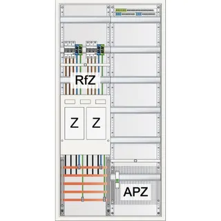 ABN Zählerschrank eHZ 2Z 1V 1APZ sHS IP43 SK2 5polig S27EA220