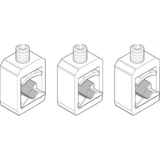 ABN Rahmenklemme NH1 35-150 qmm CU-u.ALU-Ltr (PK=3Stk.) XASRK12