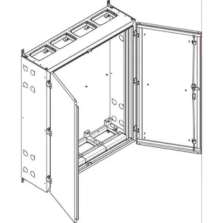 ABN Wandgehäuse schutzisoliert IP55 1090x1290x340mm NT48P
