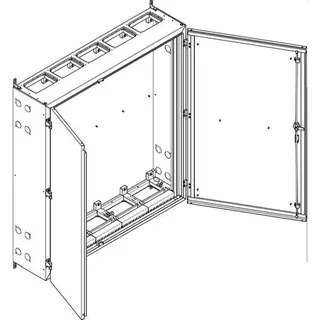 ABN Wandgehäuse schutzisoliert IP55 1340x1440x340mm NT59P