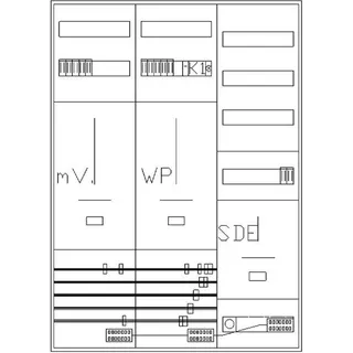 ABN Zählerfeld 1Z 1WP 1TSG 1V3 o.SH Z37E914N