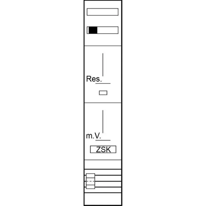ABN Zählerplatz Z19311L 5pol BxH:250x1350mm m.B./m.V. Z19311L