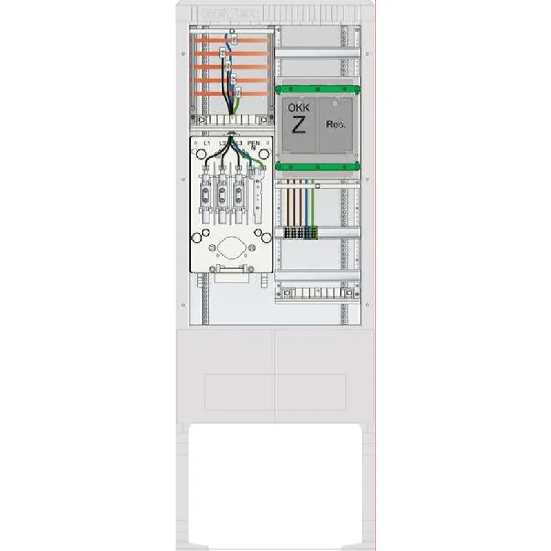 ABN Zähleranschlusssäule 1 eHz 5p HLAK 25qmm IP54 ZP-Abd. HAK SZ175EE1513