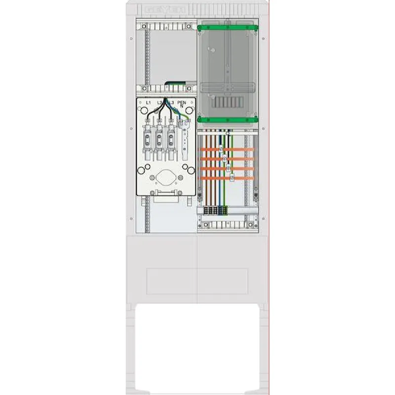 ABN Zähleranschlusssäule 1ZP LP 4p HLAK 25qmm IP54 ZP-Abd. HAK SZ175ZL1403
