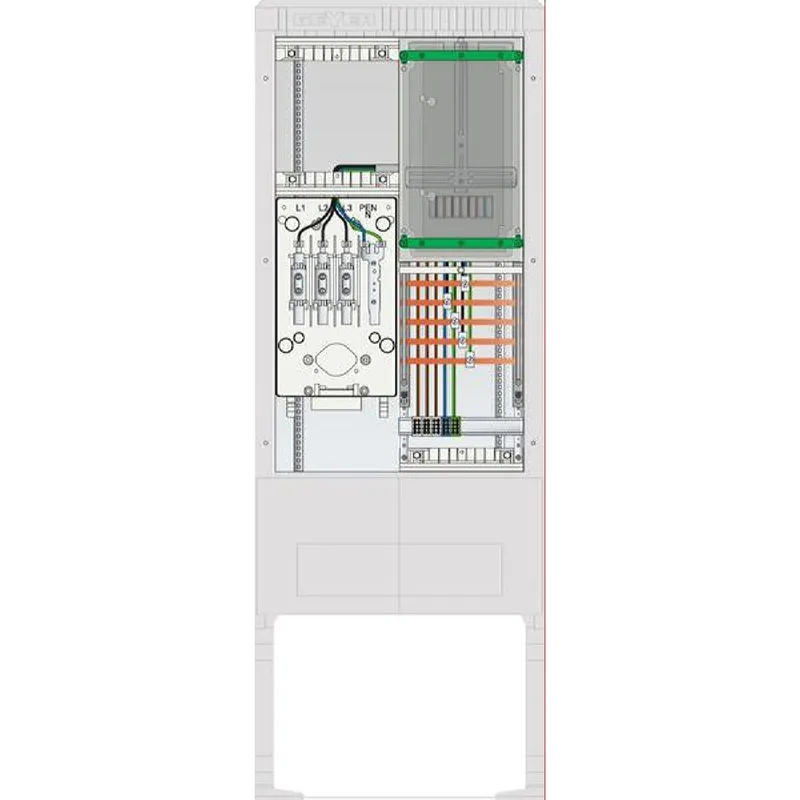 ABN Zähleranschlusssäule 1ZP LP 5p HLAK 25qmm IP54 ZP-Abd. HAK SZ175ZL1503